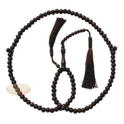 Buy 1 Get 1 Free! Economy Dense Tamarind Tree Tasbih – 8 mm 99-Bead Prayer Beads – Worry Beads with 2 Beautiful Tassels