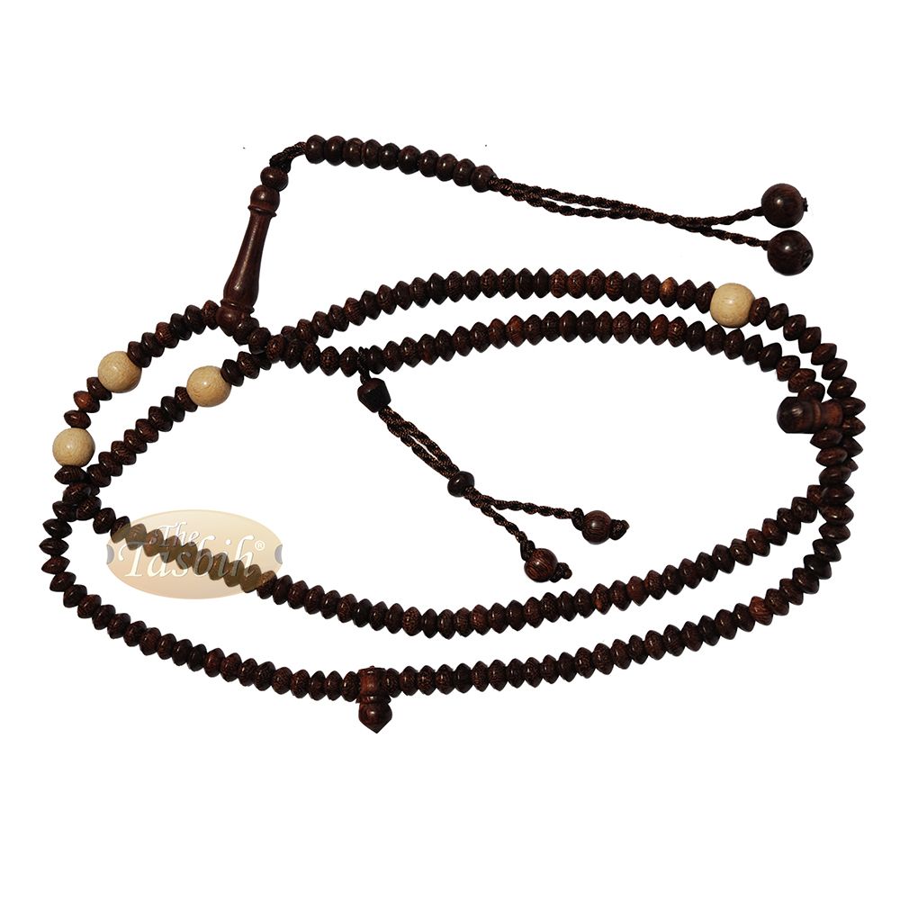 Naqshbandi Tasbih Tamarind Wood 4×6 mm Saucer Citrus Dividers