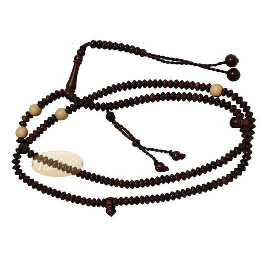 Naqshbandi Tasbih Tamarind Wood 4×6 mm Saucer Citrus Dividers