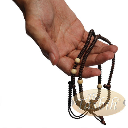 Naqshbandi Tasbih Tamarind Wood 4×6 mm Saucer Citrus Dividers