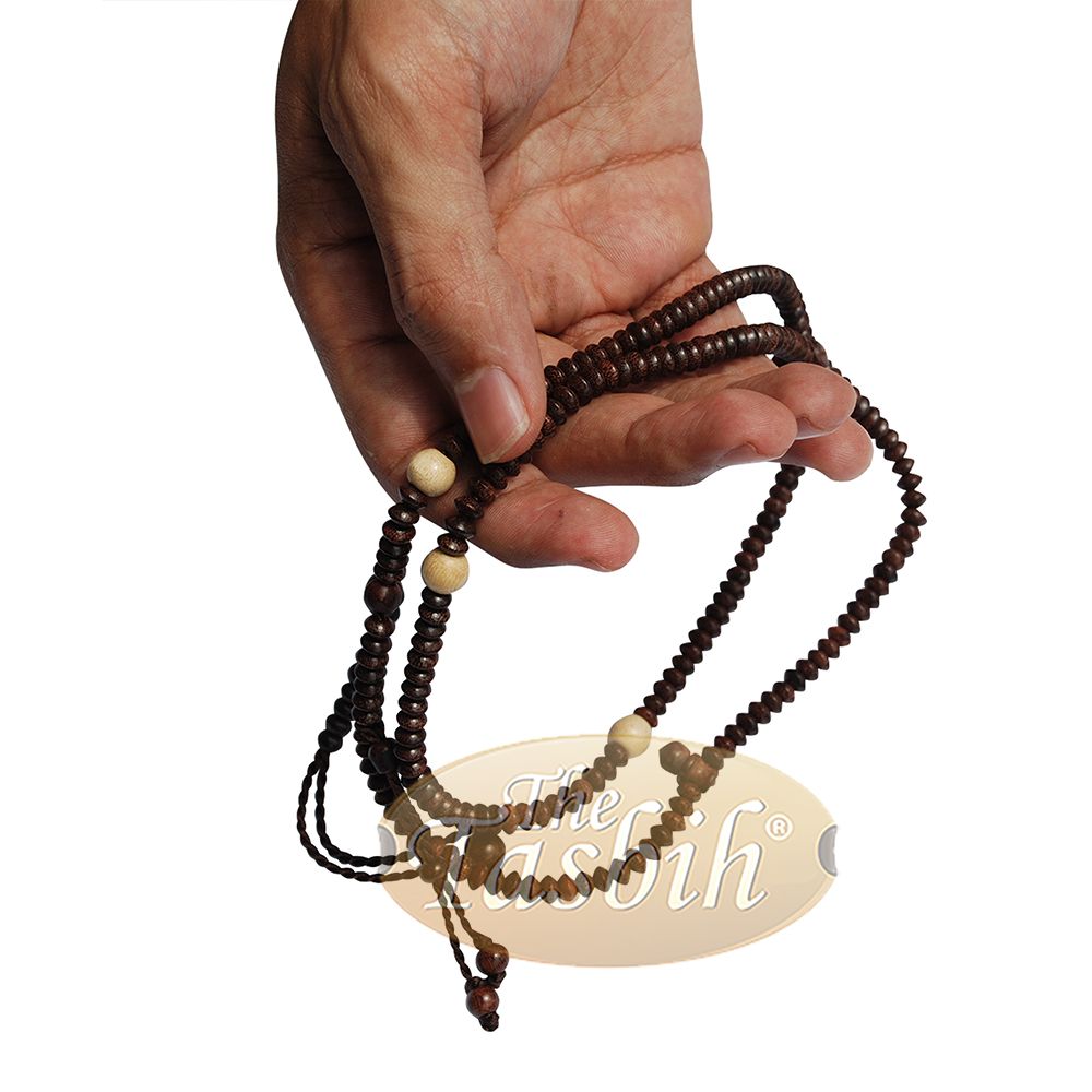 Naqshbandi Tasbih Tamarind Wood 4×6 mm Saucer Citrus Dividers