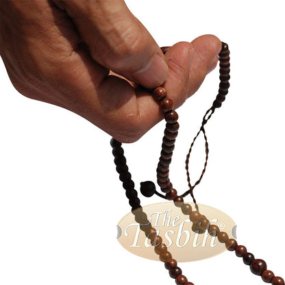 Natural Naqshbandi Tariqah Tasbih Tamarind 6 mm Prayer Beads
