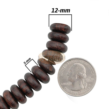 Tijani Tariqah Sibha – Limited Edition Madhawi 13×5 mm Tamarind Pewter Inlay Contour Dividers 100 Beads