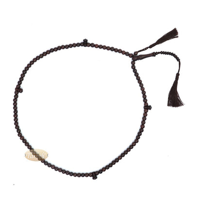 8 mm Dark Brown Tamarind Tijani Tasbih Dhikr Beads Matching Tassels