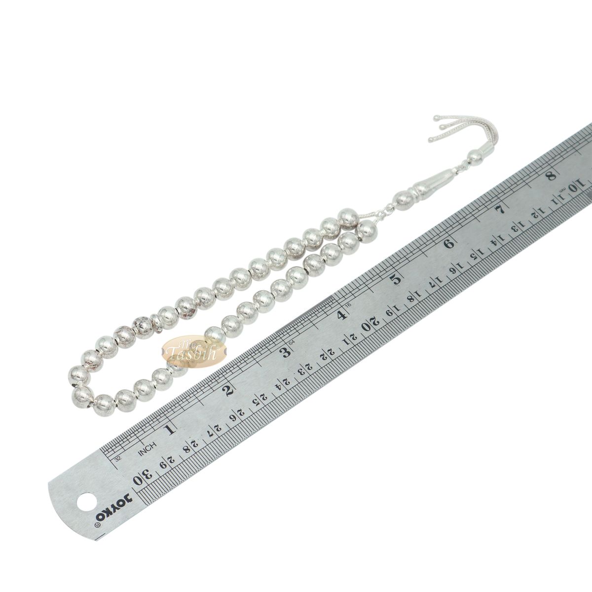 7 mm Sterling Silver Prayer Beads 33 Round Beads Divide Gift