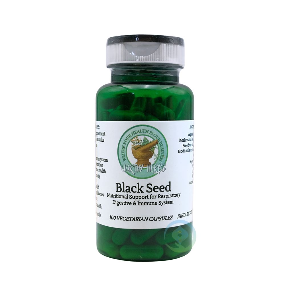 Worthy Herbs® Black Seed Vegetarian Soft-Gel Capsules – 100 ct