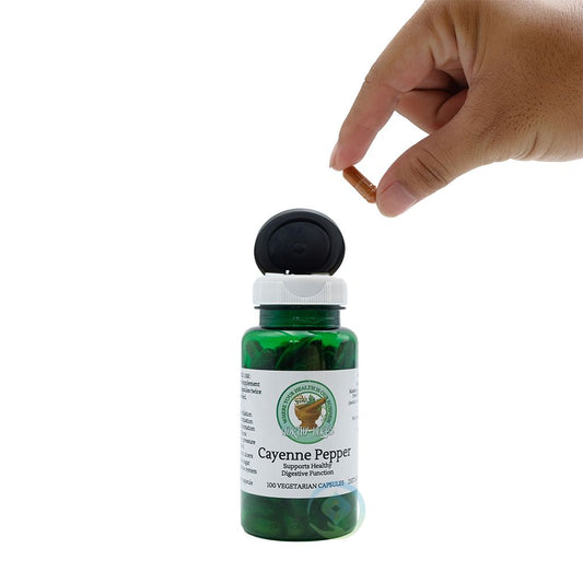 Worthy Herbs® Cayenne Pepper Vegetarian Soft-Gel Capsules – 100 ct